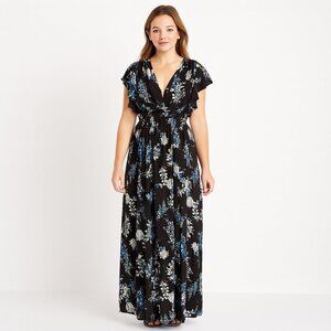 ASOS Black Floral Maxi Dress